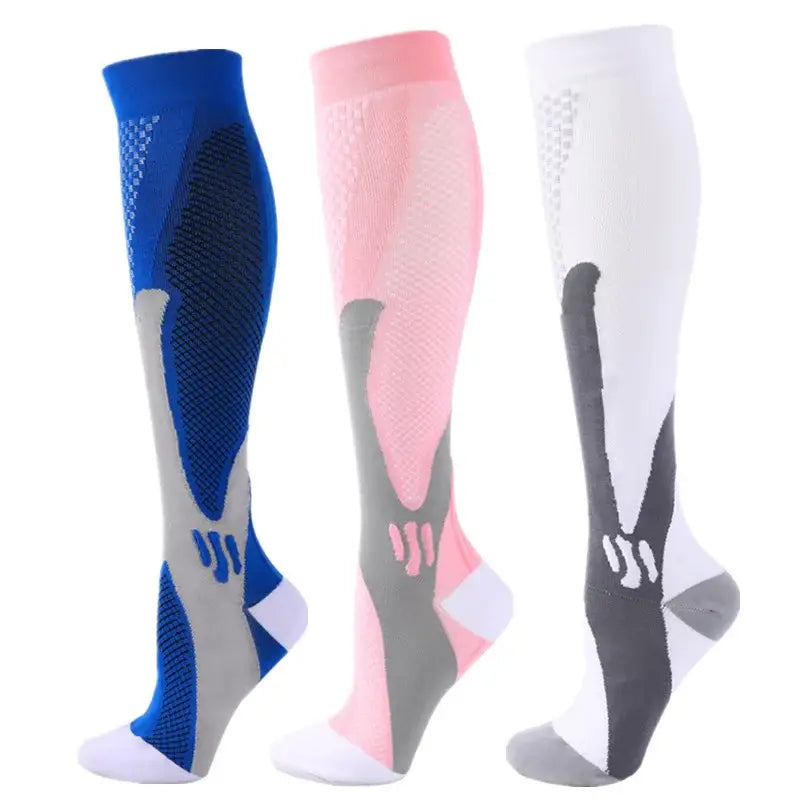 Home 3 Pairs Compression Socks 30mmHg for Varicose Veins and Edema