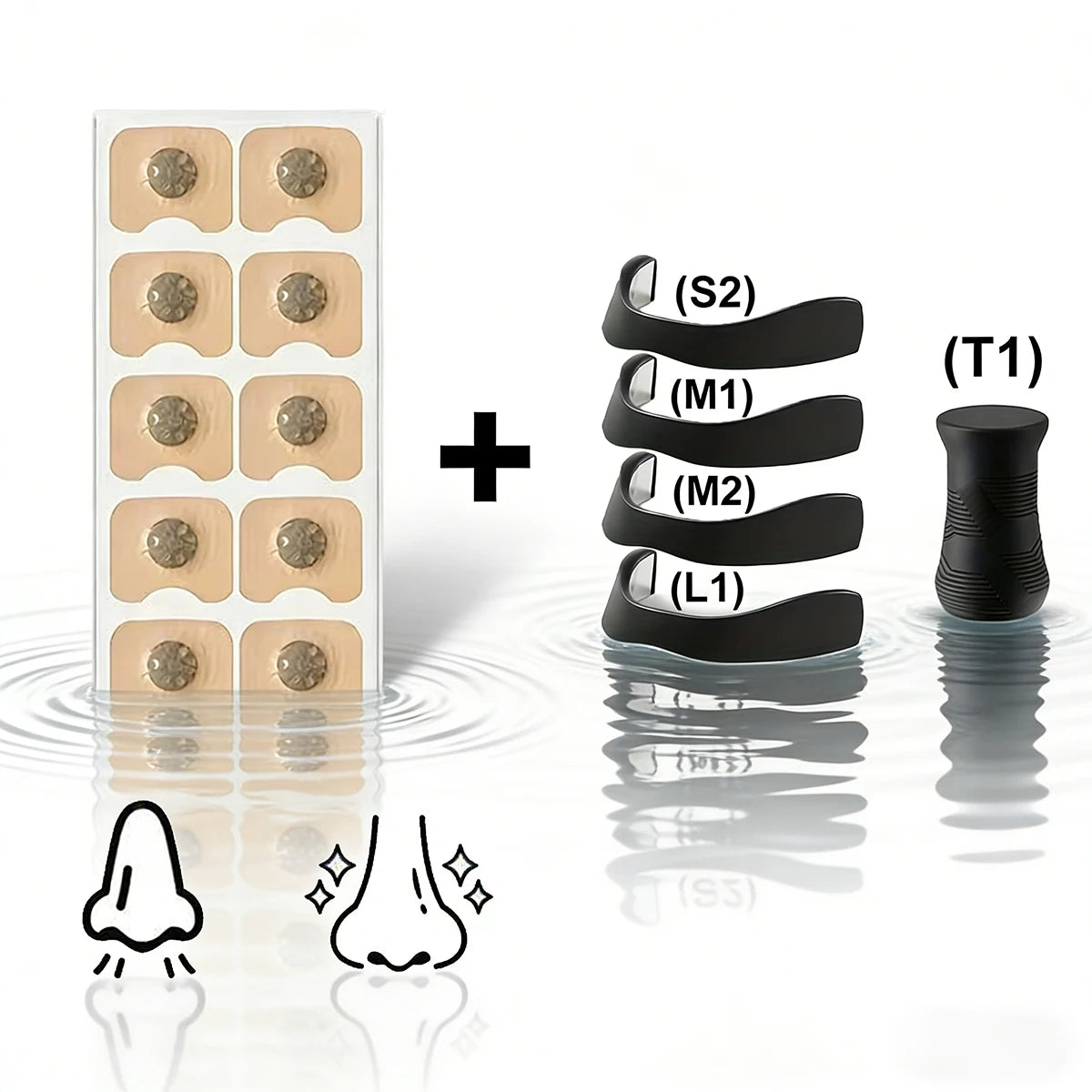 Magnetic Nasal Dilator Exercise Patch Set – Enhanced Airflow Support
