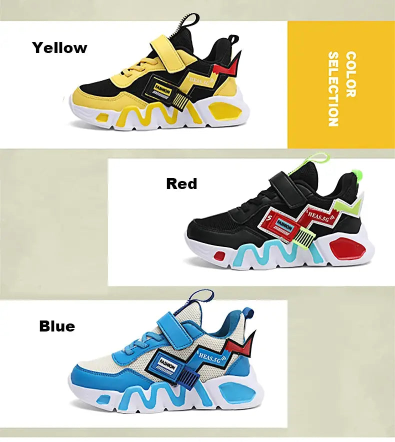 Yellow Kids Basketball Shoes Non-Slip Sneakers for Boys and Girls