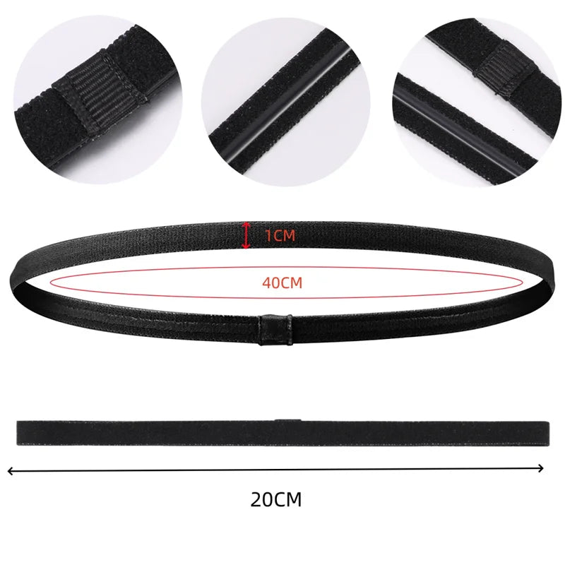 Sports Elastic Thin Headbands 4PCS Non-Slip Yoga Running Hairbands