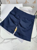 Low Waist Seamless Gym Shorts with Scrunch Butt Lifting Design