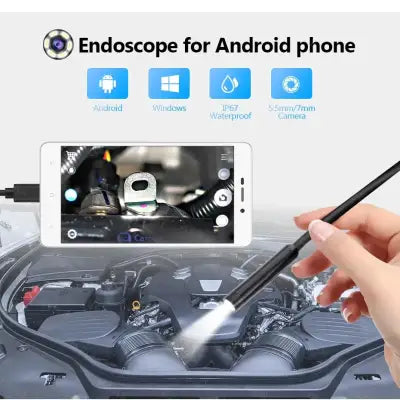 7MM Android Endoscope Camera USB Waterproof Borescope for Versatile