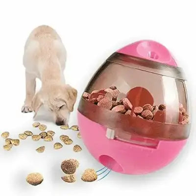 Interactive Dog Toy with Slow Food Dispenser IQ Treat Ball - Pink