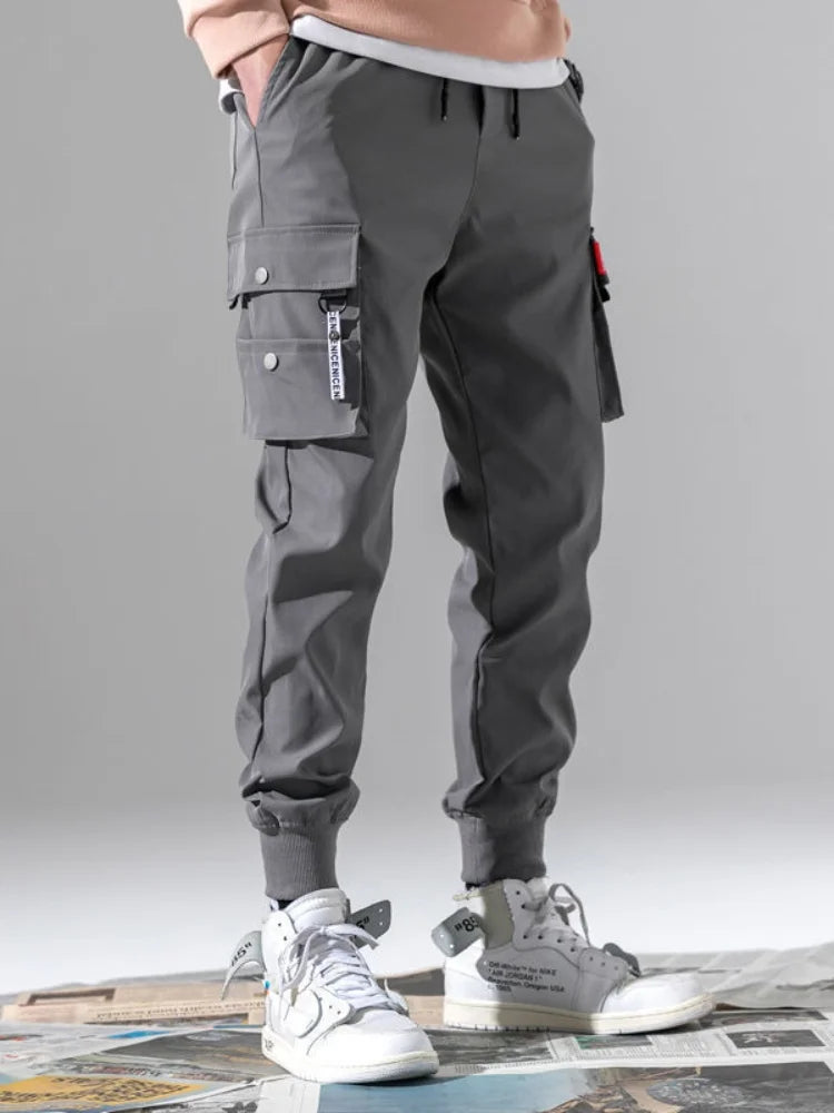 Men's Cargo Pants Oversized Solid Color Trendy Loose Casual Work Pants
