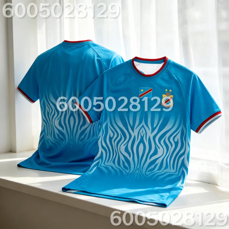 DR Congo Football Jersey Rope Type Breathable Y2k Streetwear Top