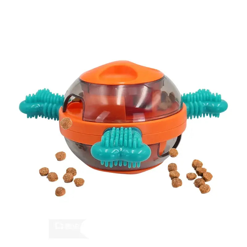 UFO Shaped Tumbler Automatic Feeder and Dog Puzzle Toys Set