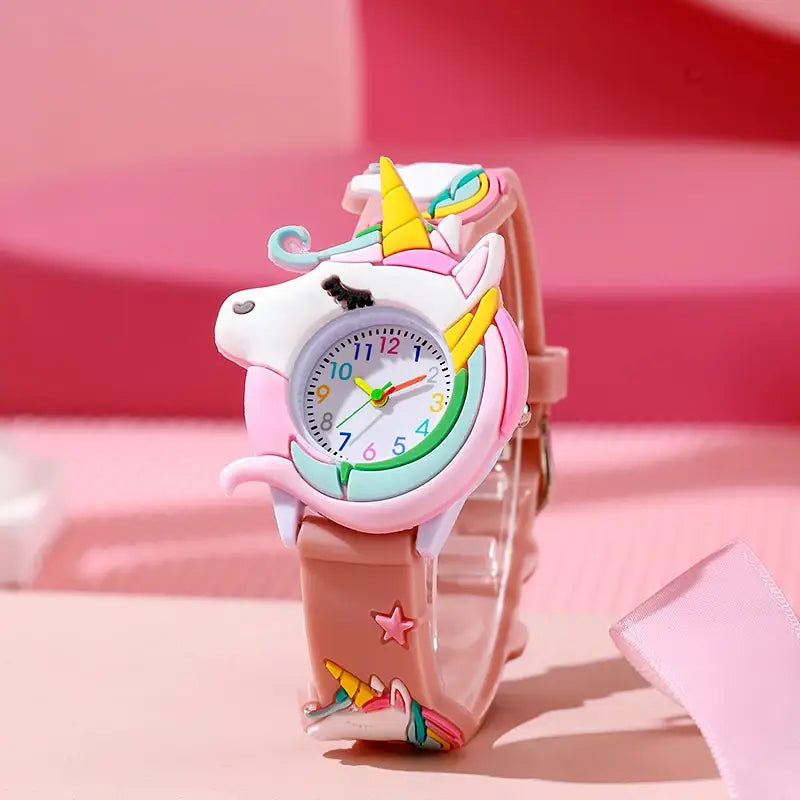 Cute Cartoon Watch - Silicone Kids Wristwatch | Colorful Kids Gift