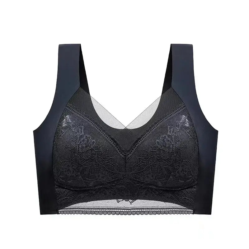 High-Quality Lace Ladies Underwear: Comfortable No Steel Fixed Cups