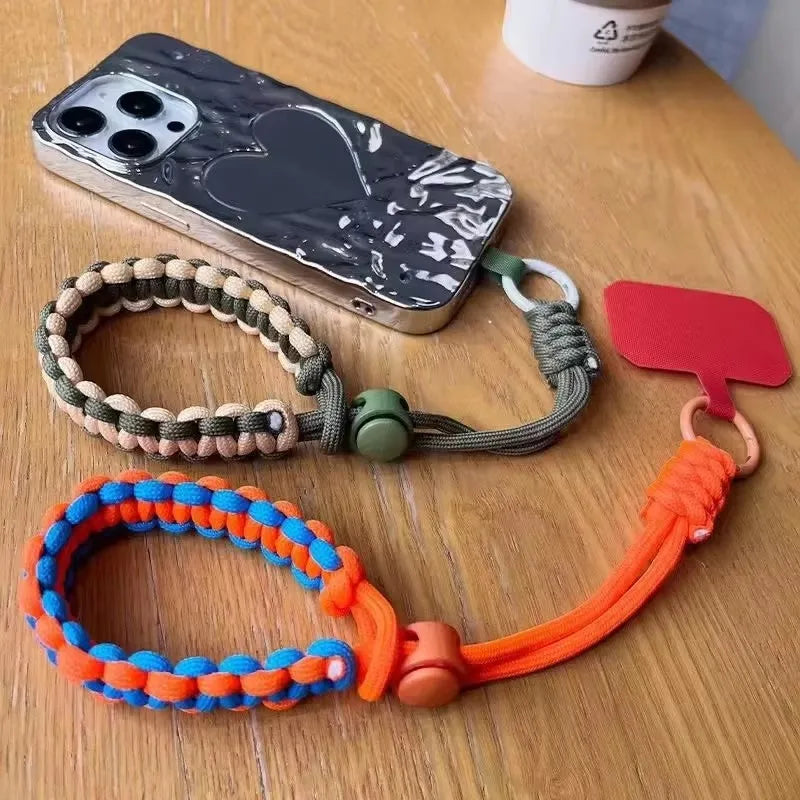 Universal Phone Lanyard Handwoven Wrist Strap Safety Rope Secure Bracelet