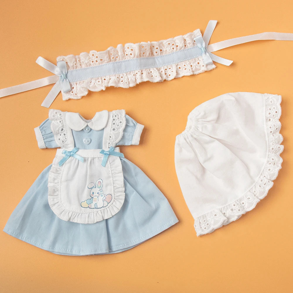 Blythe Clothes Vintage Lace Maid Set for YMY OB22 Doll Accessories