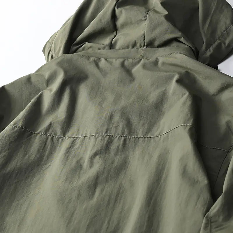 Men’s Waterproof Hooded Windbreaker Tactical Jacket for Outdoor