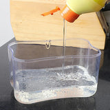 Kitchen Soap Dispenser Press with Cleaning Cloth for Dishwashing