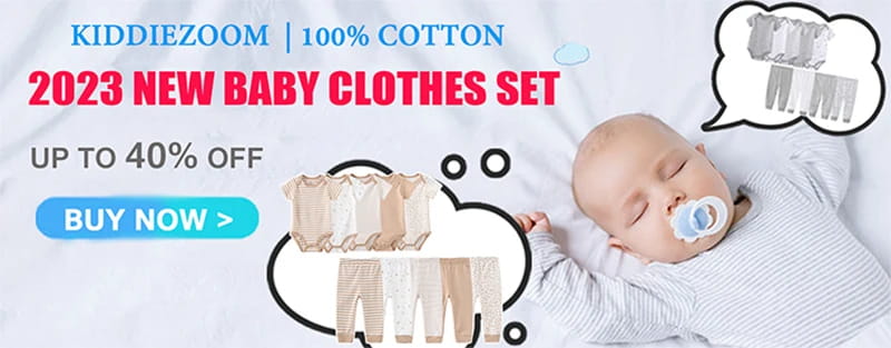 8-Piece Newborn Baby Clothes Set – Cotton Bodysuits & Pants for 0–12M Boys & Girls