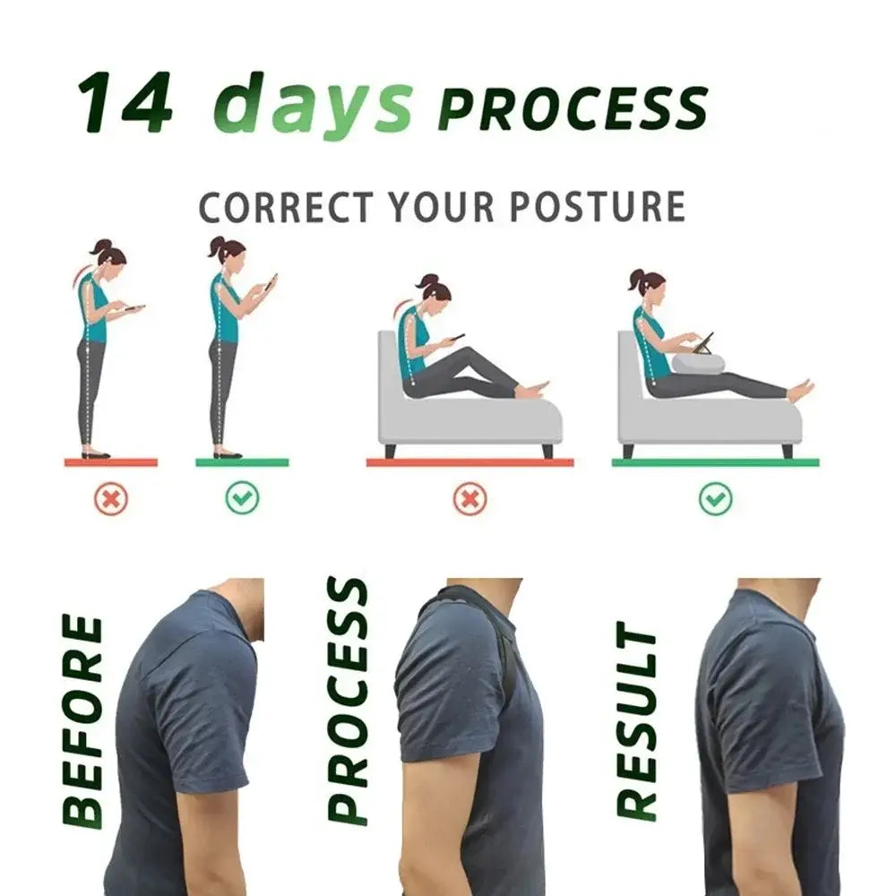 Home Back Posture Correction Belt for Hunchback and Shoulder Straightening