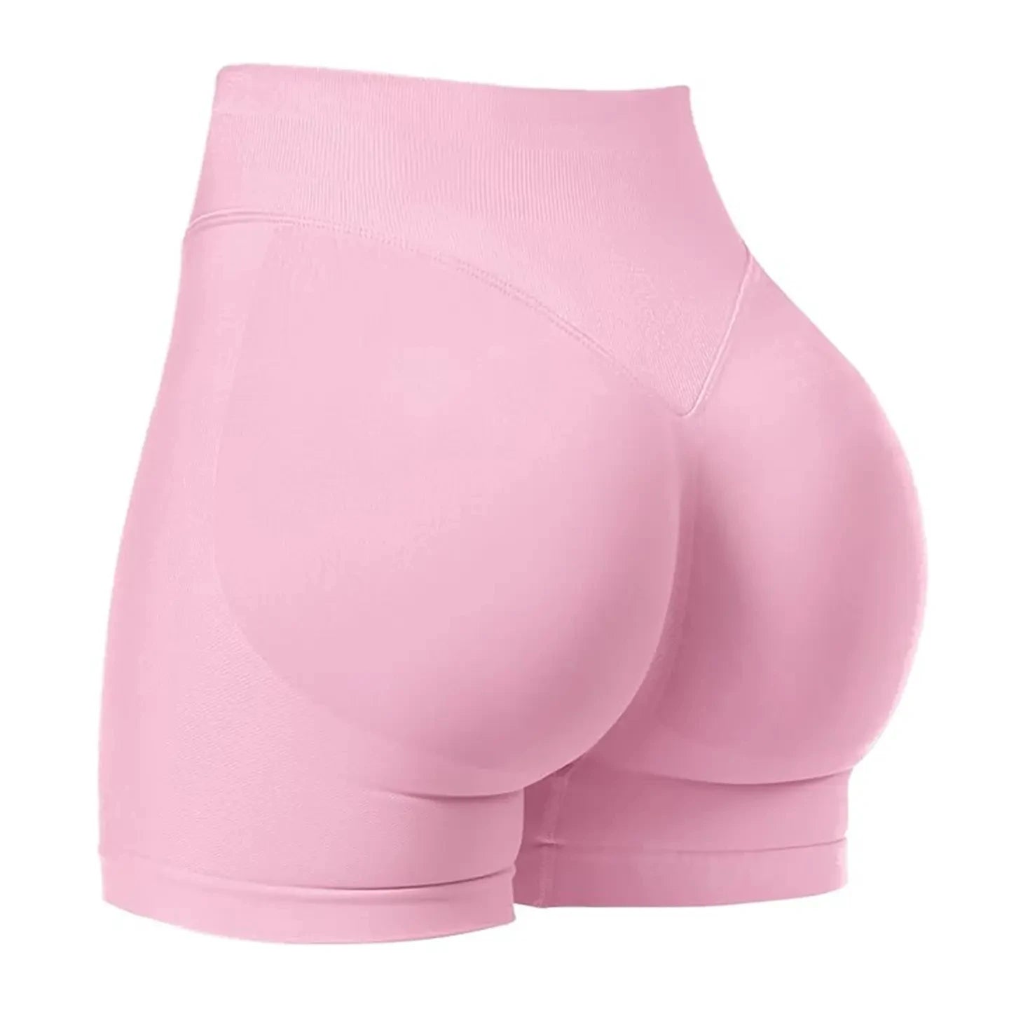 Pilates Peach Hips Knit Shorts Medium Size High Stretch Fitness