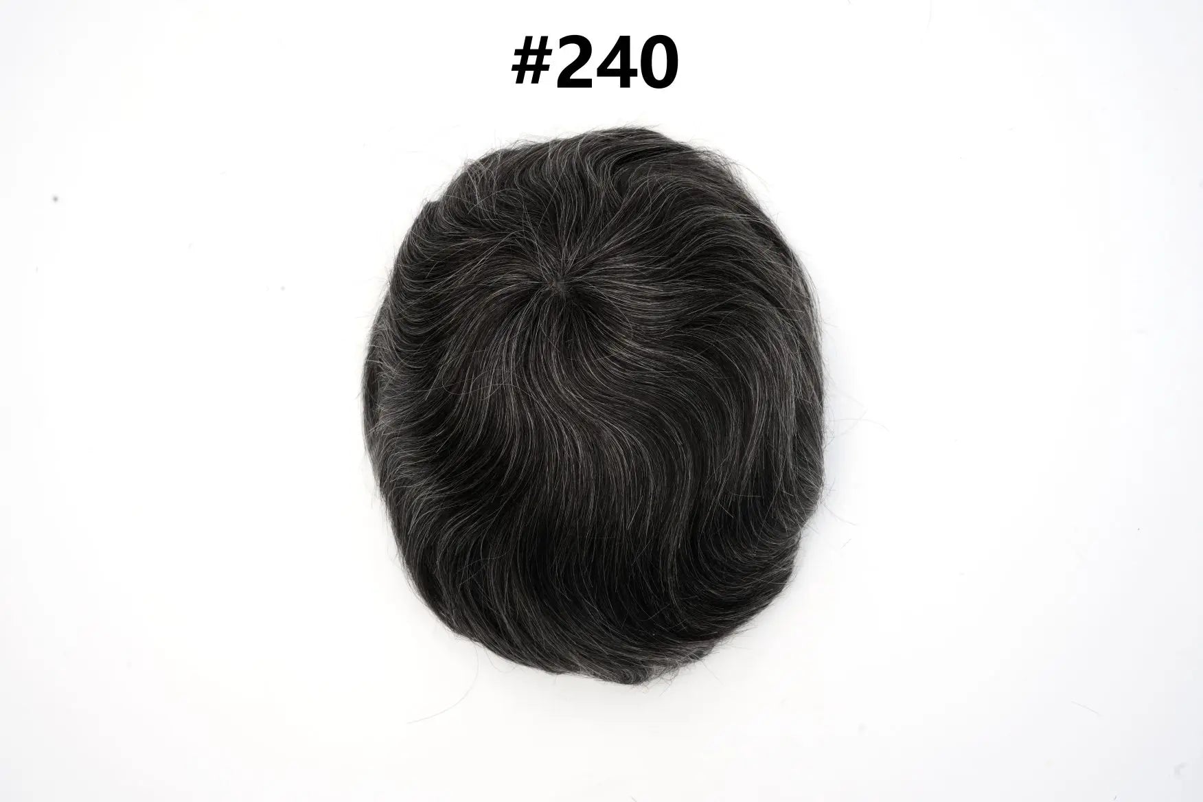 Mens Toupee Human Hair Piece Thin Skin V Loop Natural Hairline