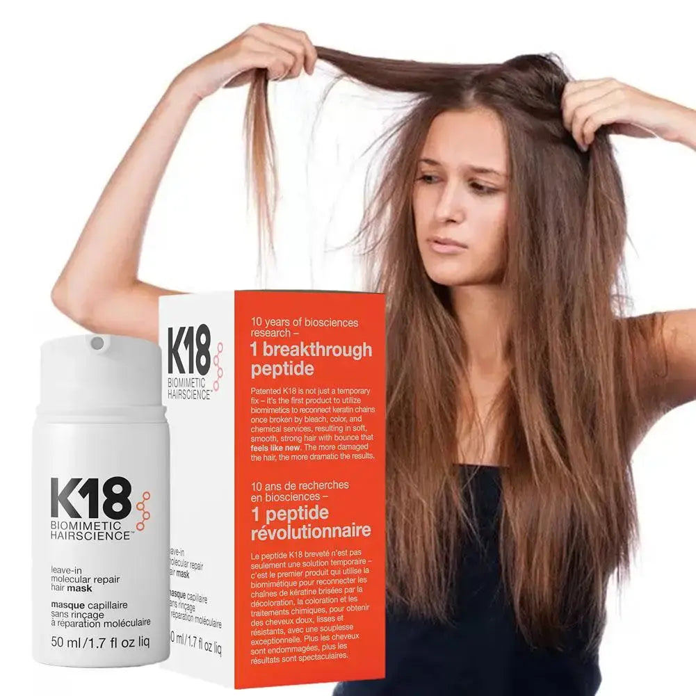 K18 Leave-In Molecular Repair Hair Mask for Damaged Hair Restoration