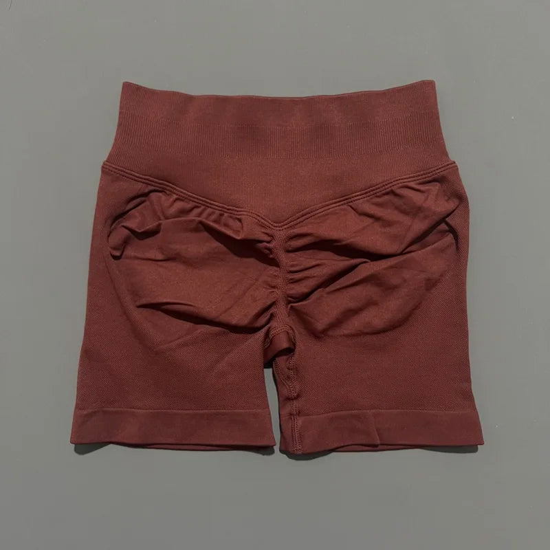HISTELLO Seamless Yoga Shorts Small Polyamide Butt Lifting Activewear