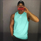 Men Mesh Fitness Tops Breathable Gym Running Vest