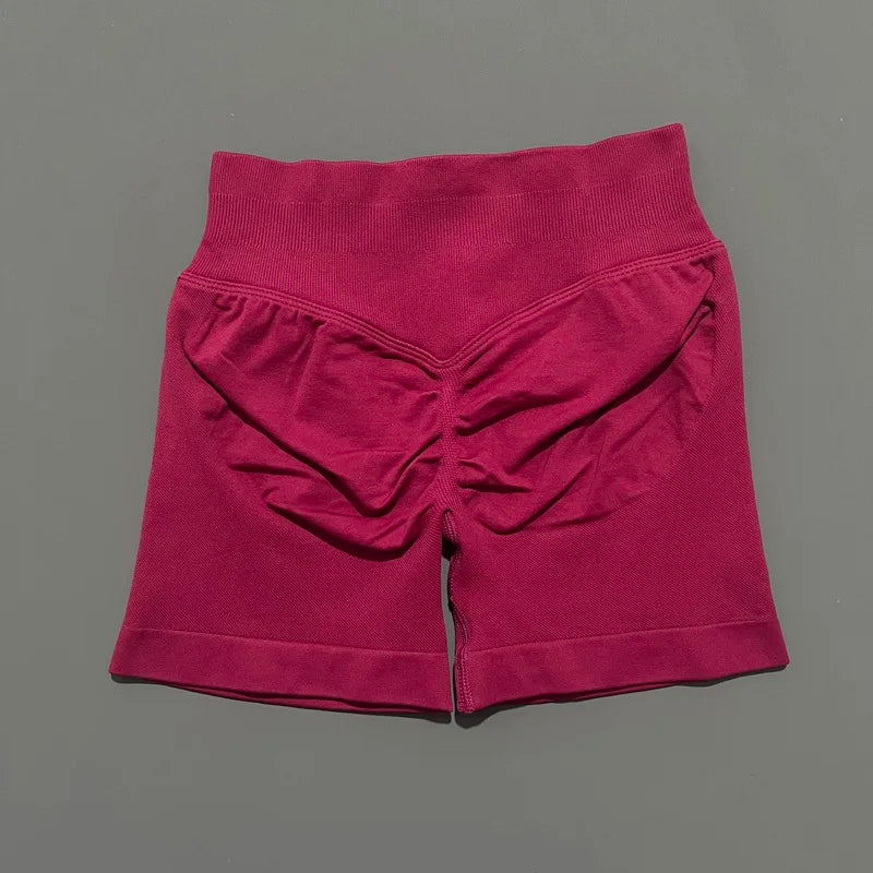 HISTELLO Seamless Yoga Shorts Small Polyamide Butt Lifting Activewear