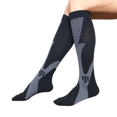 Compression Sport Socks for Varicose Veins Medical Nursing Stockings - YSZ02-Black / L-XL EU 41-45