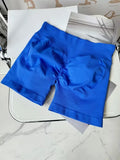 Low Waist Seamless Gym Shorts with Scrunch Butt Lifting Design