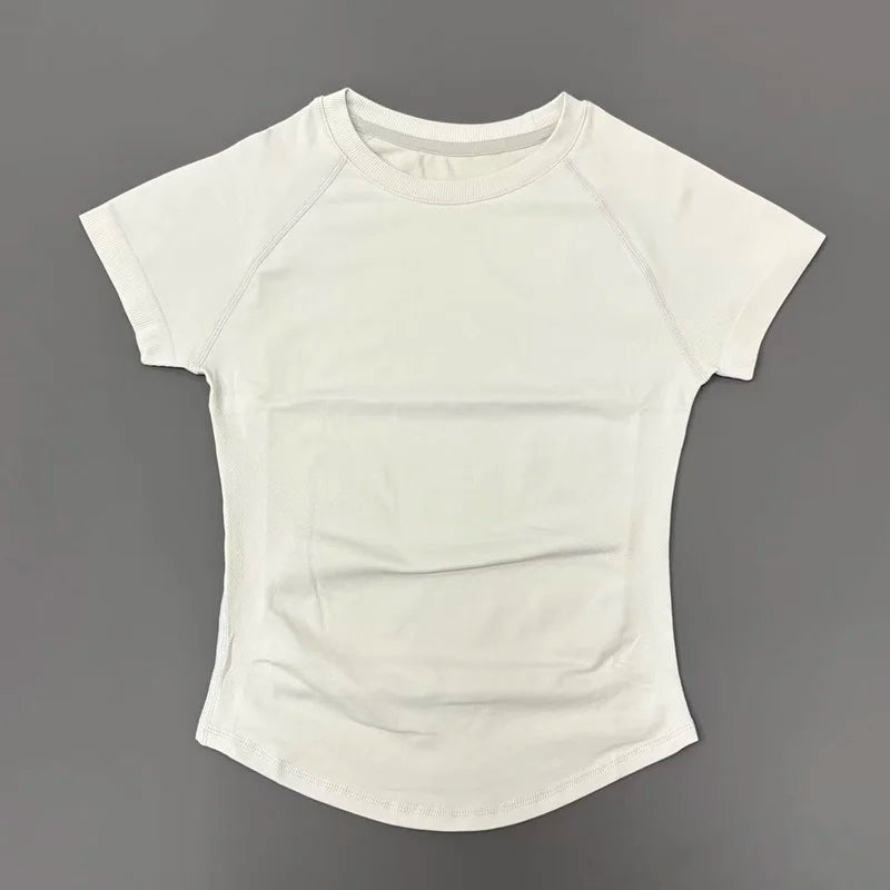 Unisex Summer Sports T Shirt Stretchy Breathable Fitness Top