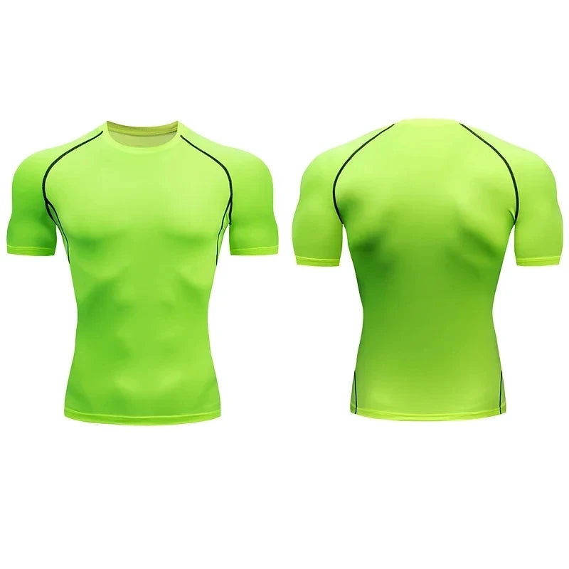 Men Compression Sportswear Standard Length – Quick Dry Gym Tee Men
