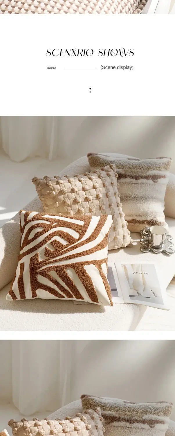 Cream Pillowcase for Elegant Home Decor