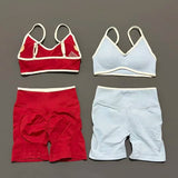 Women Ignite Sculpt Elastic Yoga Bra Set Sculpting Fitness Suit