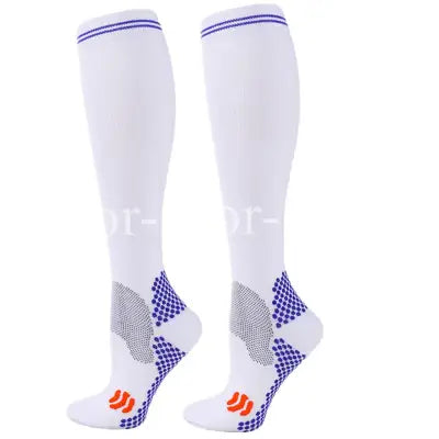 Compression Sport Socks for Varicose Veins Medical Nursing Stockings - YS001-156-WH / S-M EU 35-41