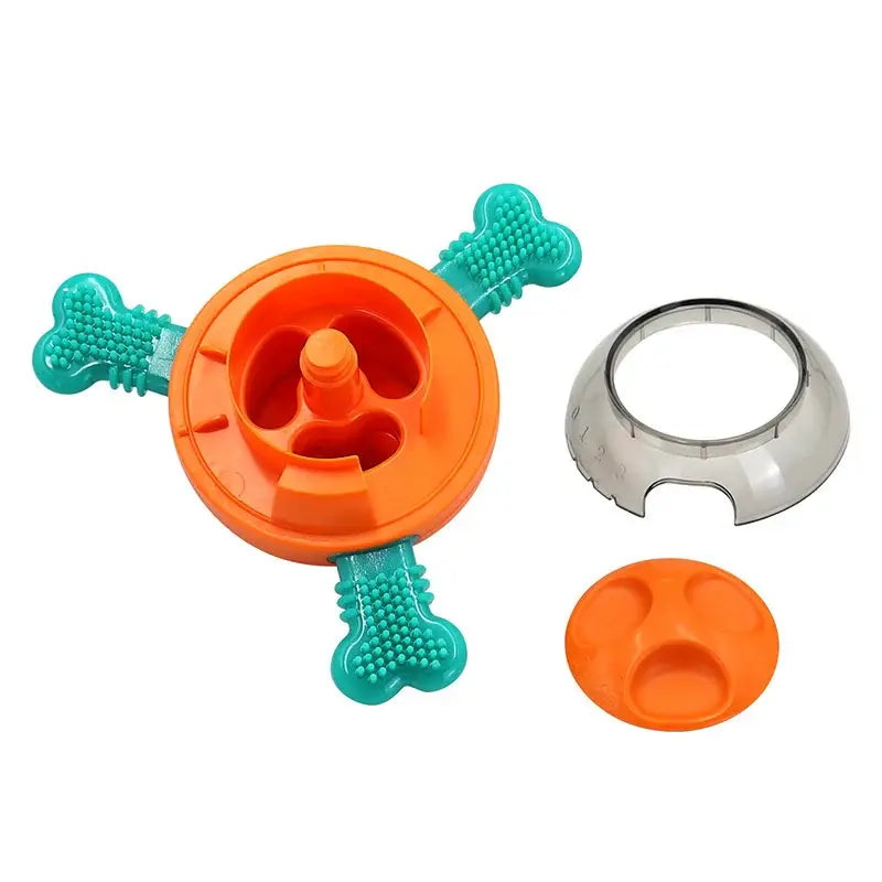 UFO Shaped Tumbler Automatic Feeder and Dog Puzzle Toys Set