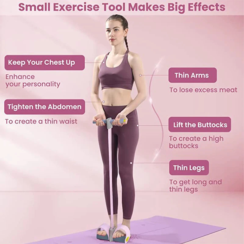 Yoga Pedal Pull Rope Fitness Equipment for Abdomen Waist Training