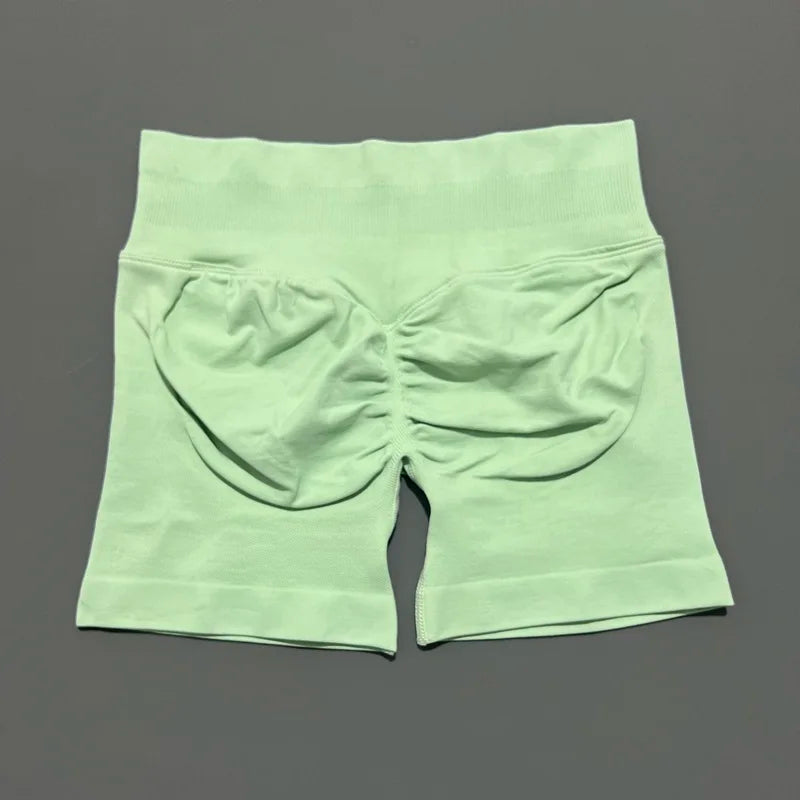 HISTELLO Seamless Yoga Shorts Small Polyamide Butt Lifting Activewear