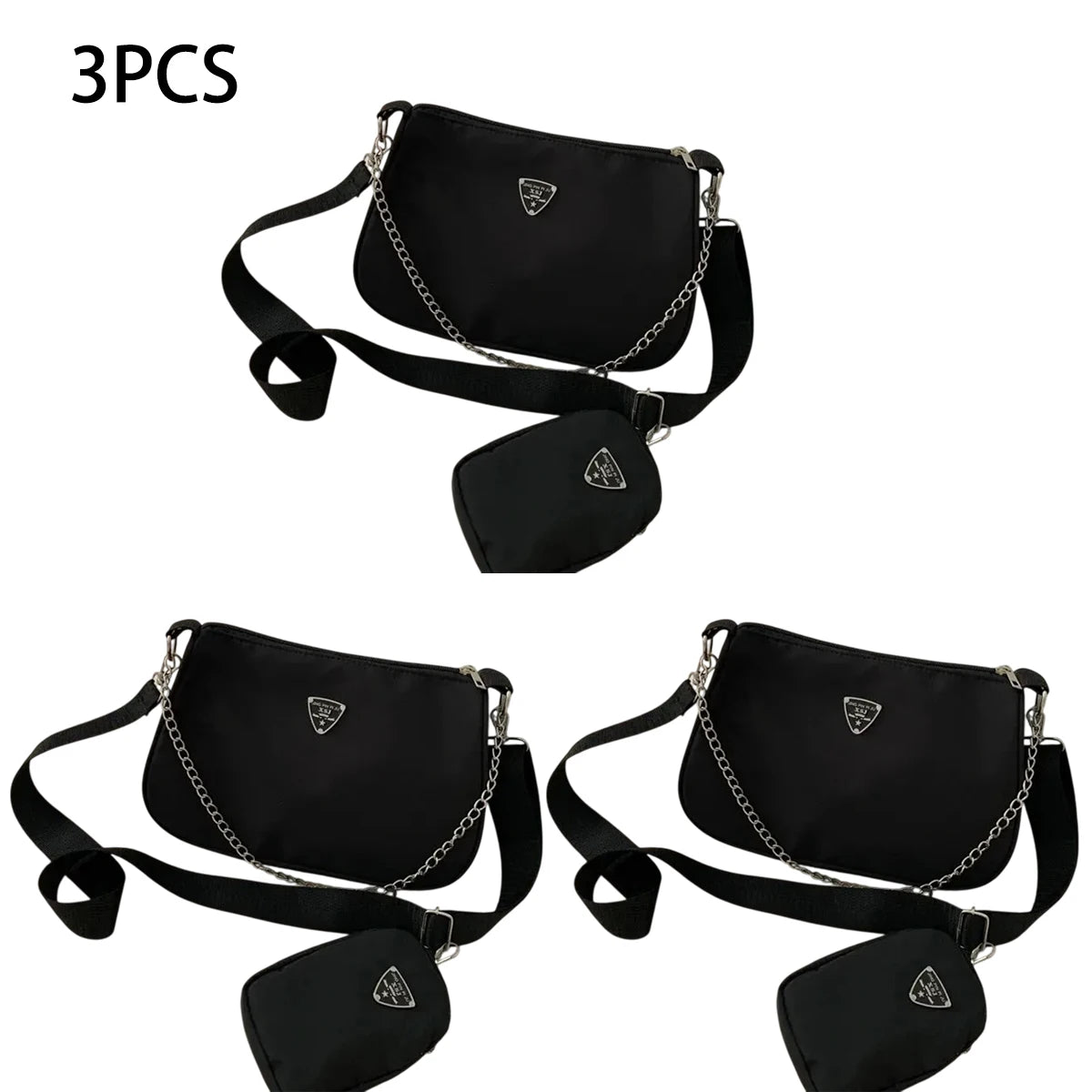 Fashion Nylon Crossbody Bag Portable Casual Underarm Student Style