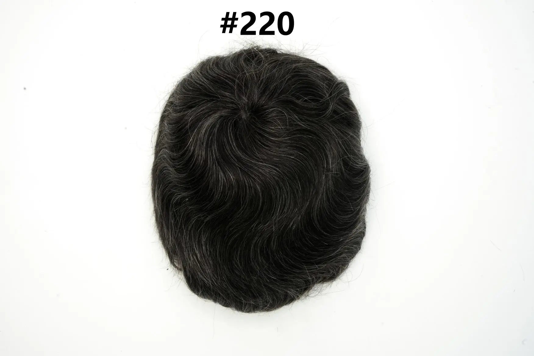 Mens Toupee Human Hair Piece Thin Skin V Loop Natural Hairline