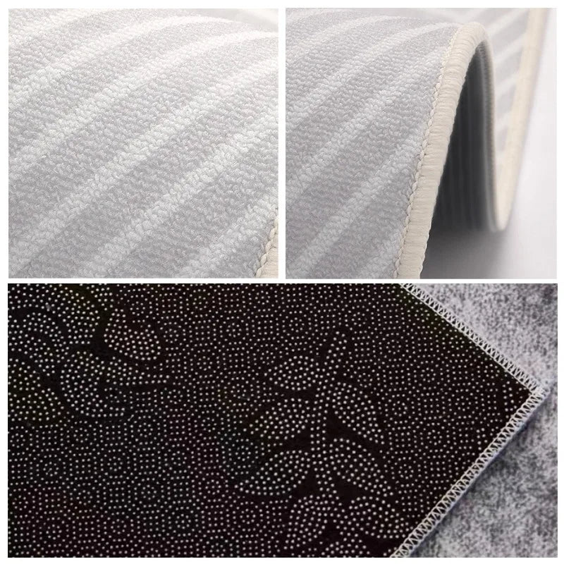 Semi-circular entryway door mat for any applicable scene