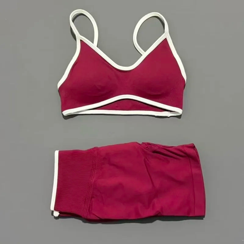Women Ignite Sculpt Elastic Yoga Bra Set Sculpting Fitness Suit