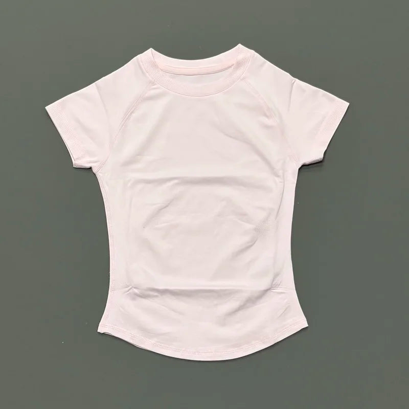Unisex Summer Sports T Shirt Stretchy Breathable Fitness Top