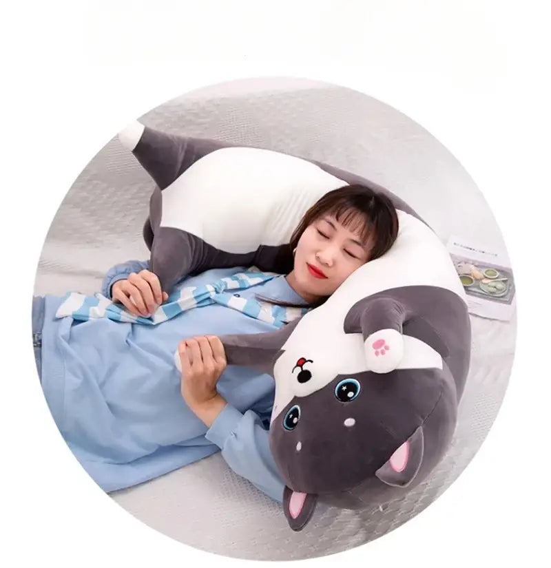 Husky Body Pillow for Comfortable Side Sleeping | Plush Companion