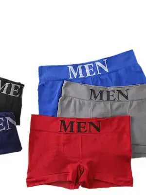 Men’s High Elastic Boxer Briefs Comfortable and Breathable 5 Pack