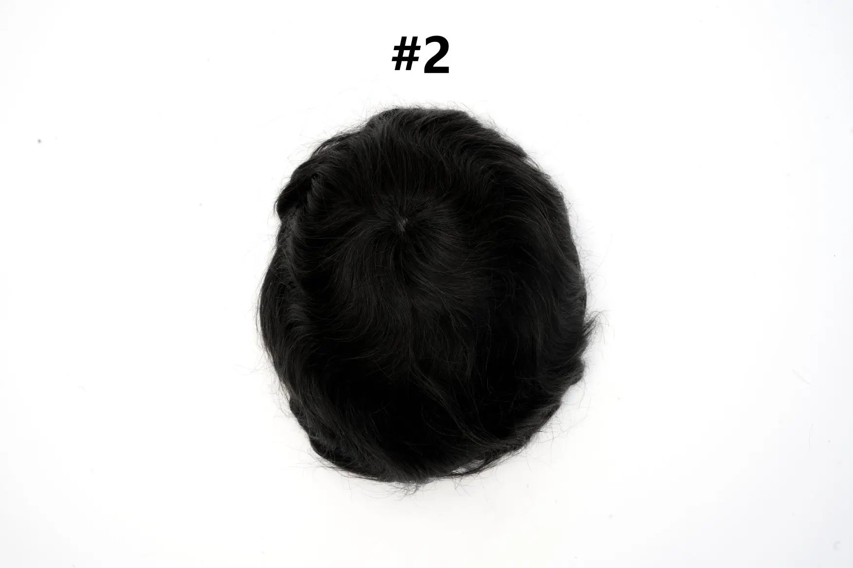 Mens Toupee Human Hair Piece Thin Skin V Loop Natural Hairline