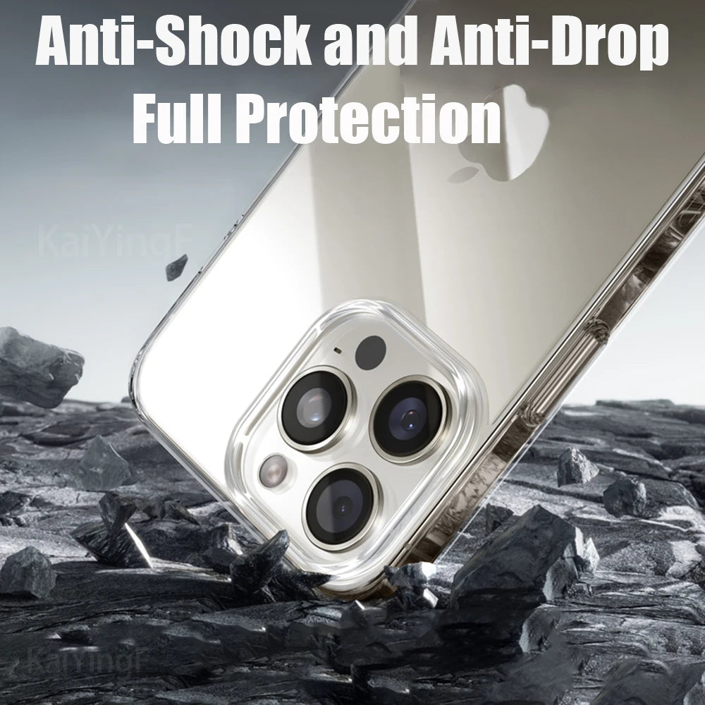 Luxury iPhone series compatible model clear TPU silicone case