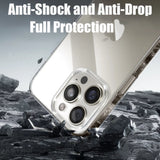 Luxury iPhone series compatible model clear TPU silicone case