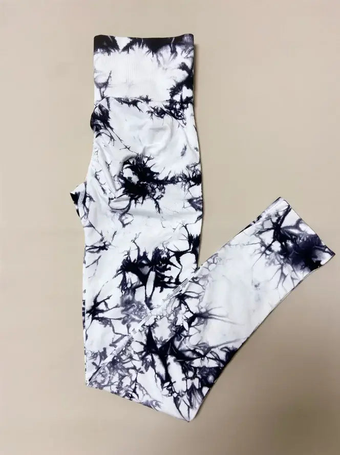 Seamless Tie Dye Leggings: Push Up Sports Fitness Pants