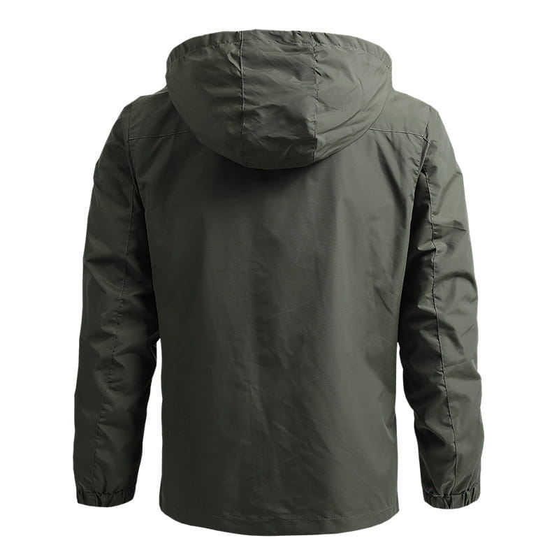 Men’s Waterproof Hooded Windbreaker Tactical Jacket for Outdoor