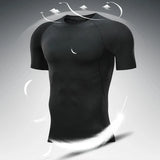 Men Compression Sportswear Standard Length – Quick Dry Gym Tee Men