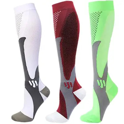 Home 3 Pairs Compression Socks 30mmHg for Varicose Veins and Edema - MIX003-224 / XXL