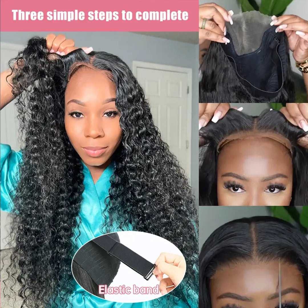 30-40 Inch Loose Deep Wave 13x4 Glueless HD Frontal Human Hair Wig