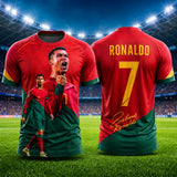 Ronaldo No.7 Football Jersey Oversized Size Training Uniform Sportswear
